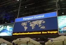 Visto e Passport control.