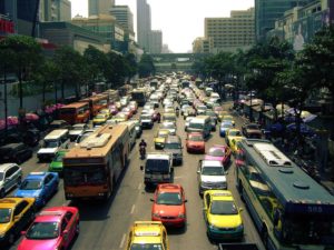 Siam Square 1 Traffico a Siam Square. Foto di ThomasSD.