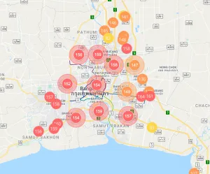 Bangkok tra le 15 città più inquinate al mondo